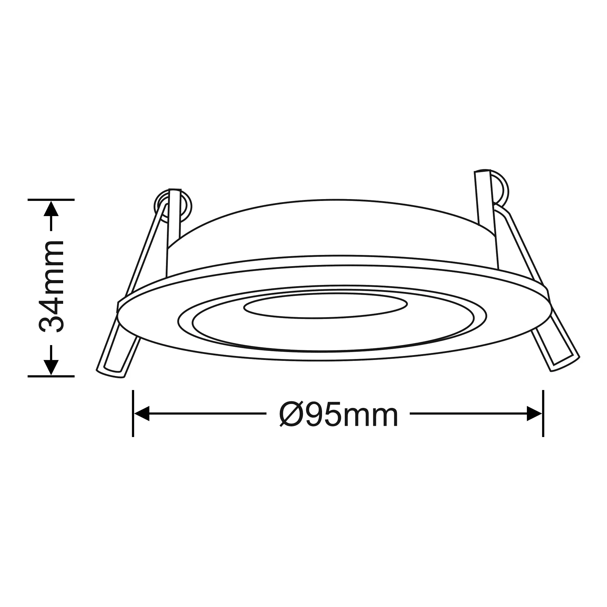 Bruve 10 Tridonic Powered 10W 2700K 710lm 36° CRI>90 LED Engine Adjustable Round Matt White Fixed Spot light, IP20 DM201251  Dlux Bruve A 10